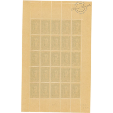 SÉRIE FEUILLES COMPLÈTES N°587 A 592, TIMBRES NEUFS** - 1943