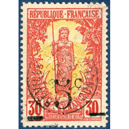 CONGO N°46 TIMBRE DES COLONIES FRANCAISES SURCHARGÉ, OBLITÉRÉ 1900