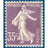 FRANCE N° 136 SEMEUSE FOND PLEIN 35C VIOLET TIMBRE NEUF* 1906