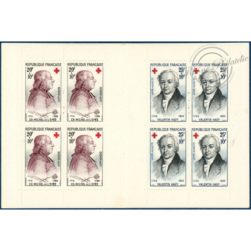 CARNET CROIX-ROUGE N°2008, TIMBRES NEUFS**, 1959