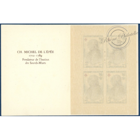 CARNET CROIX-ROUGE N°2008, TIMBRES NEUFS**, 1959