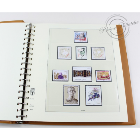 COLLECTION TIMBRES FRANCE ANNEE 2014, ALBUM LINDNER