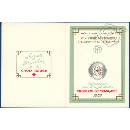 CARNET CROIX-ROUGE N°2005, 1956, TIMBRES NEUFS**