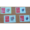 LOT DE TIMBRES PERSONNALISES AUTOADHESIFS AVEC VIGNETTE "NOTRE PASSION, LA PHILATELIE"