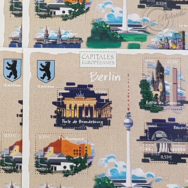LOT DE 15 BLOCS N°88 BERLIN, FACIALE 31€ ANNEE 2005