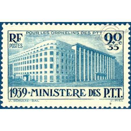FRANCE N°424 ORPHELINS DES P.T.T, TIMBRE NEUF**, 1939