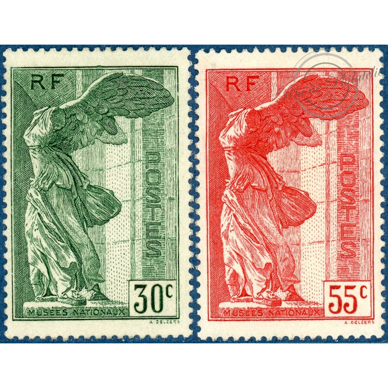 FRANCE N°354-355 VICTOIRE DE SAMOTHRACE, TIMBRES NEUFS** -- 1937