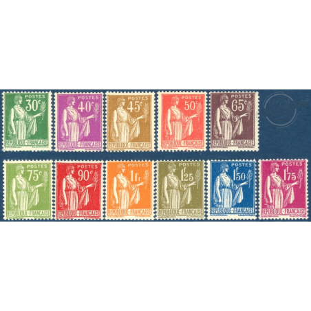 FRANCE N°280-289 SÉRIE TYPE PAIX TIMBRES NEUFS** - 1932-1933