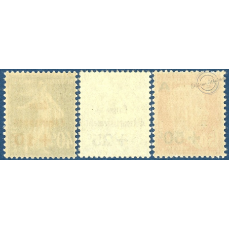 FRANCE N°246 A 248 CAISSE D'AMORTISSEMENT, TIMBRES NEUFS ** - 1927