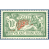 FRANCE N° 207 TYPE MERSON 10F. VERT ET ROUGE, TIMBRE NEUF** 1925-26