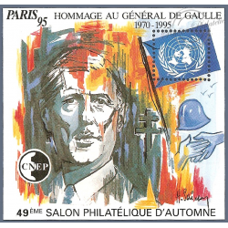 BLOC CNEP N° 21 "GENERAL DE GAULLE 1995" FRANCE NEUF SALON PHILATELIQUE DE PARIS