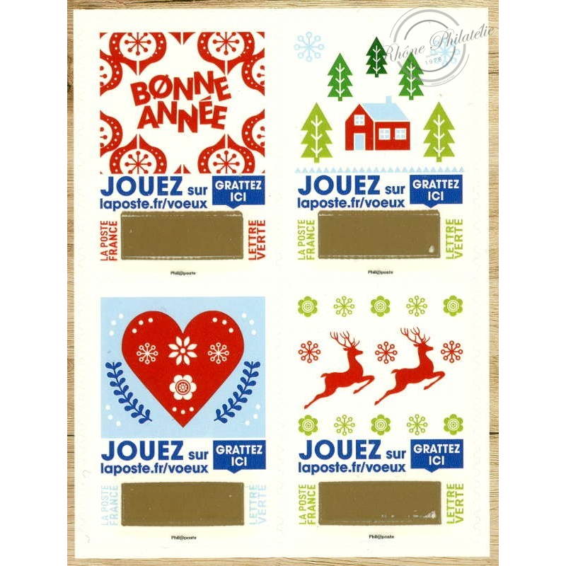 CARNET BC 1641 "ENVOYER PLUS QUE DES VOEUX" POUR AFFRANCHIR 12 lettres 20g