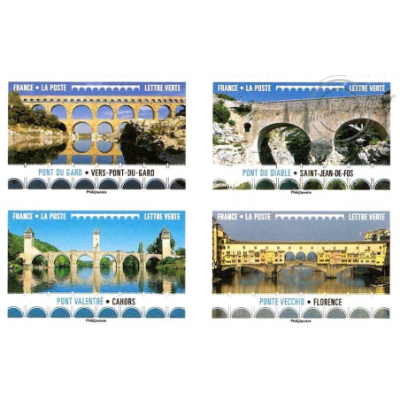 CARNET FRANCE BC1466 DE TIMBRES POUR AFFRANCHIR 12 lettres 20g "PONTS ET VIADUCS"