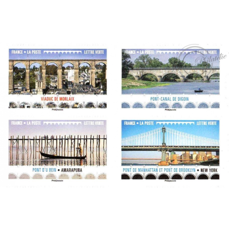 CARNET FRANCE BC1466 DE TIMBRES POUR AFFRANCHIR 12 lettres 20g "PONTS ET VIADUCS"