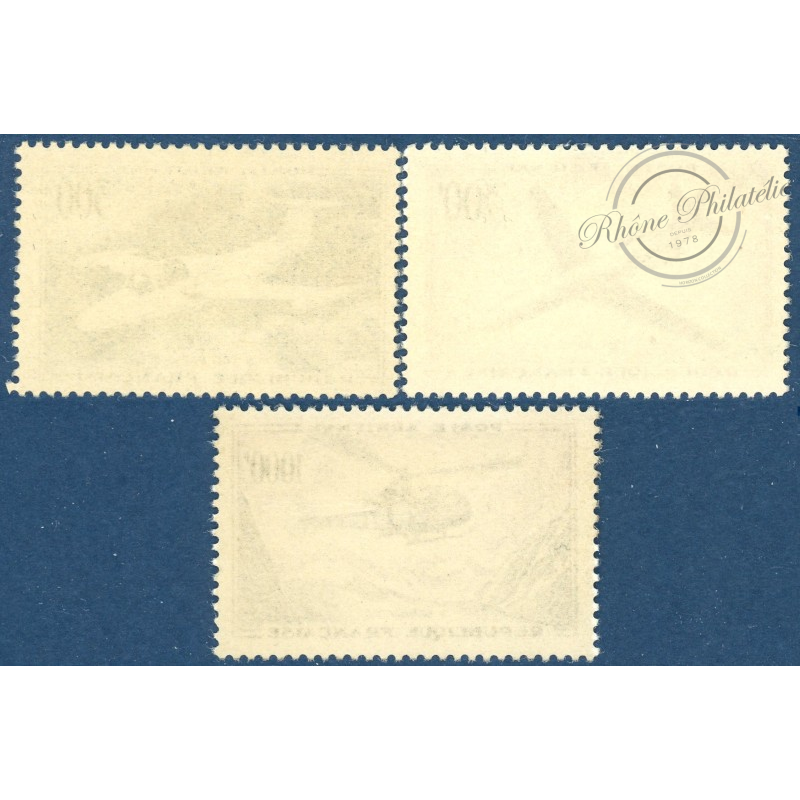 FRANCE PA N°35-37 PROTOTYPES, TIMBRES NEUFS** 1957