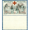 FRANCE N° 156 AU PROFIT DE LA CROIX-ROUGE, TIMBRE NEUF, BORD DE FEUILLE, 1918