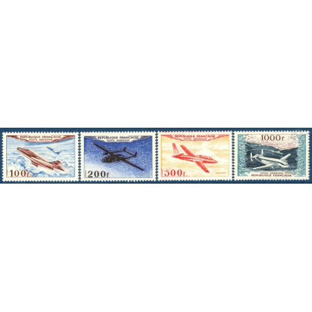 PA N°30 A 33 PROTOTYPES, SÉRIE TIMBRES NEUFS** -- 1954, LUXE