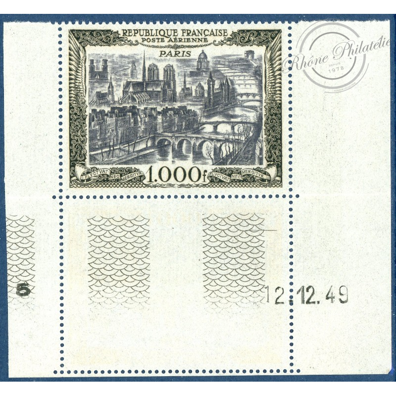 PA N°29 VUE DE PARIS, TIMBRE NEUF**, 1950