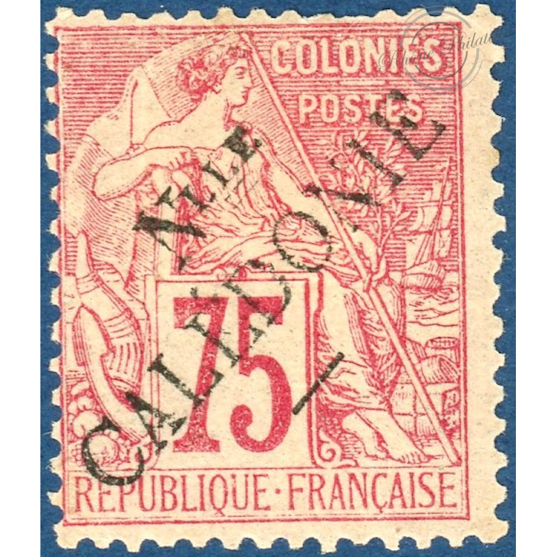 NOUVELLE-CALÉDONIE N°33, TIMBRE TYPE ALPHÉE DUBOIS 1881 SURCHARGÉ, NEUF*, 1892