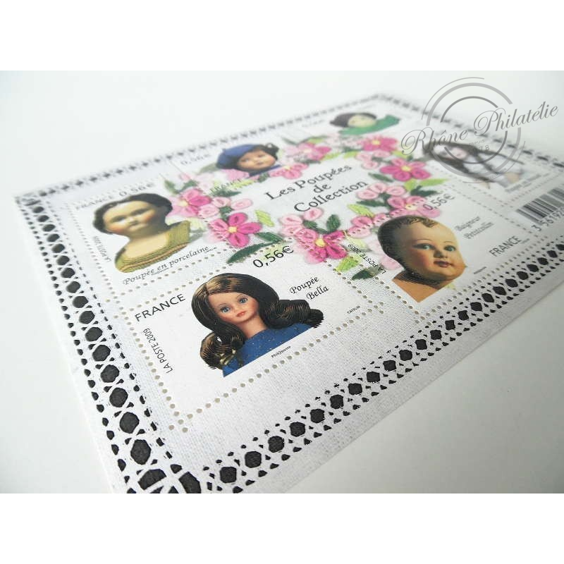 LOT DE 19 FEUILLET F4394 LES POUPÉES DE COLLECTION, FACIALE 63,84€