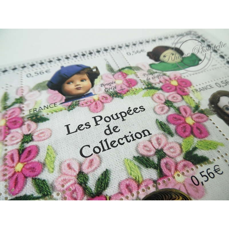 LOT DE 19 FEUILLET F4394 LES POUPÉES DE COLLECTION, FACIALE 63,84€
