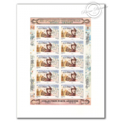 POSTE AÉRIENNE N° 74 HENRI PEQUET 2011 LUXE TIMBRES NEUFS** FEUILLE COLLECTOR