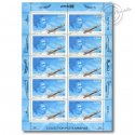 FRANCE POSTE AERIENNE N°66 JACQUELINE AURIOL 2003 FEUILLE 10 TIMBRES NEUFS**