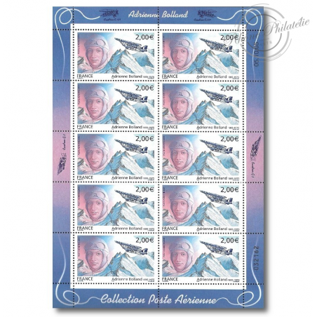 PA N°68 ADRIENNE BOLLAND 2005 FEUILLE 10 timbres