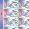 POSTE AÉRIENNE N°68 ADRIENNE BOLLAND ANNÉE 2005 FEUILLE DE 10 TIMBRES NEUFS**