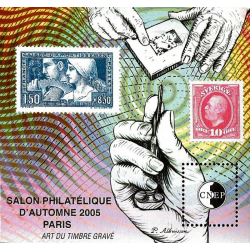 BLOC CNEP N° 44 "PARIS : ART DU TIMBRE GRAVÉ" NEUF** 2005