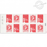 FRANCE CARNET N°1512 COMPOSITION VARIABLE,"60 ANS MARIANNE D'ALGER" TIMBRES AUTOADHÉSIFS NEUFS**