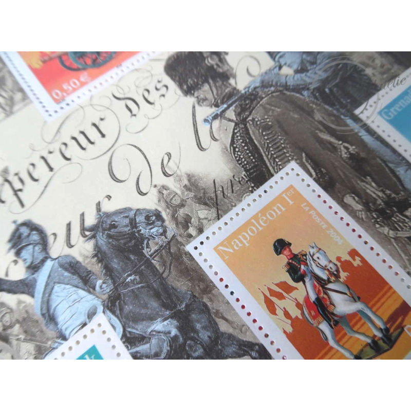 LOT DE 50 BLOCS N°72 NAPOLEON 1er EMPEREUR DES FRANCAIS, FACIALE 150€