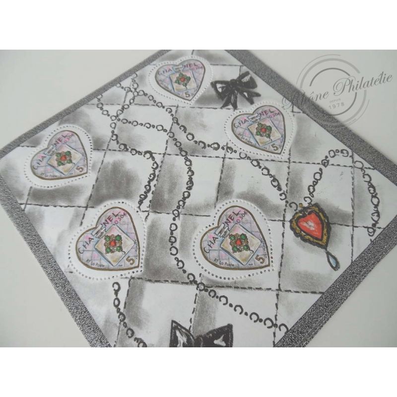 LOT DE 44 BLOCS N°66 SAINT VALENTIN CŒURS DE CHANEL, FACIALE 110€