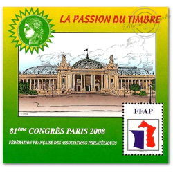 BLOC DE FRANCE FFAP N°2 "CONGRES PARIS 2008" NEUF**
