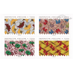 CARNET FRANCE BC1657 INSPIRATION AFRICAINE TIMBRES POUR AFFRANCHIR lettres 20g