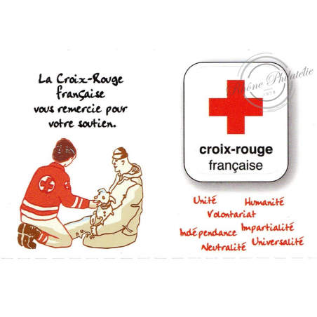 CARNET FRANCE BC1270 TIMBRES POUR AFFRANCHIR 8 LETTRES VERTES CROIX-ROUGE