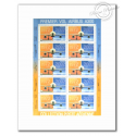 POSTE AERIENNE N° 65 PREMIER VOL AIRBUS A300 LUXE FEUILLE DE 10 TIMBRES NEUFS**