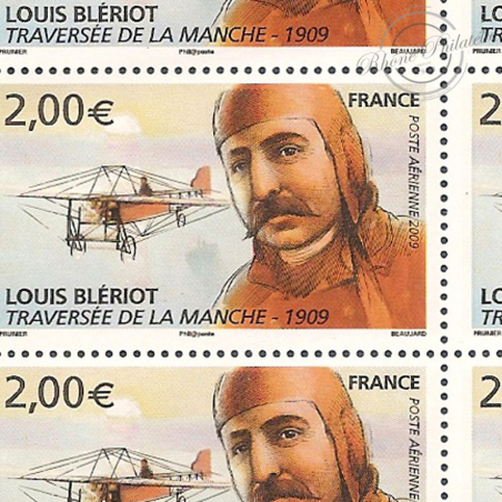 PA N°_72 LOUIS BLERIOT 2009 LUXE feuille de 10 timbres