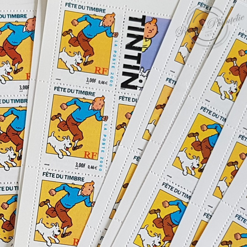 LOT DE 30 CARNETS TINTIN BC3305, FACIALE 96€