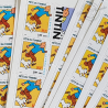 LOT DE 30 CARNETS TINTIN BC3305, FACIALE 96€