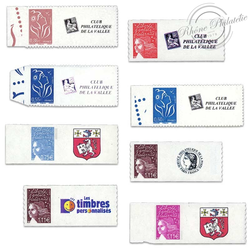 FRANCE LOT DE TIMBRES PERSONNALISÉS AUTOADHÉSIFS, TIMBRES NEUFS**