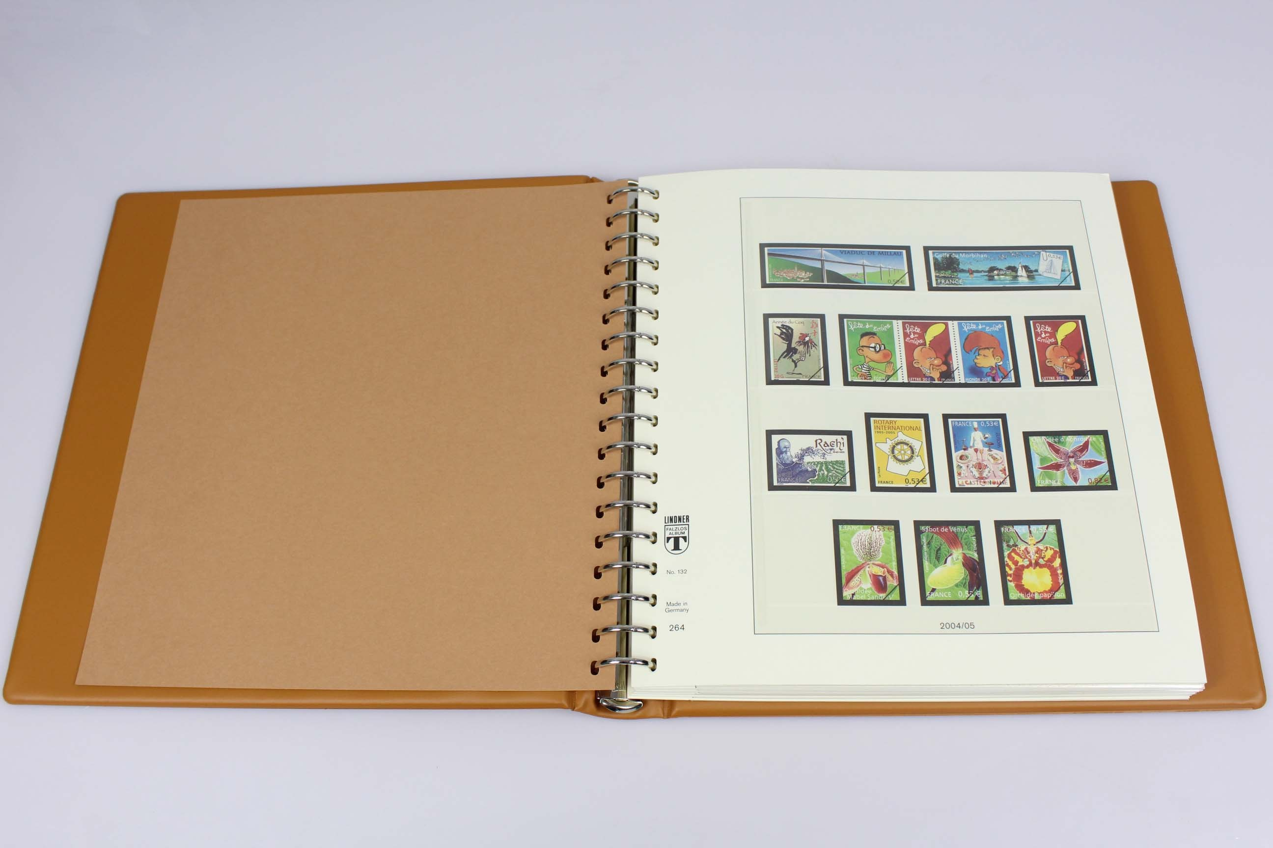 ALBUM LINDNER, POUR COLLECTION TIMBRES FRANCE 2005-2006 Album LINDN...