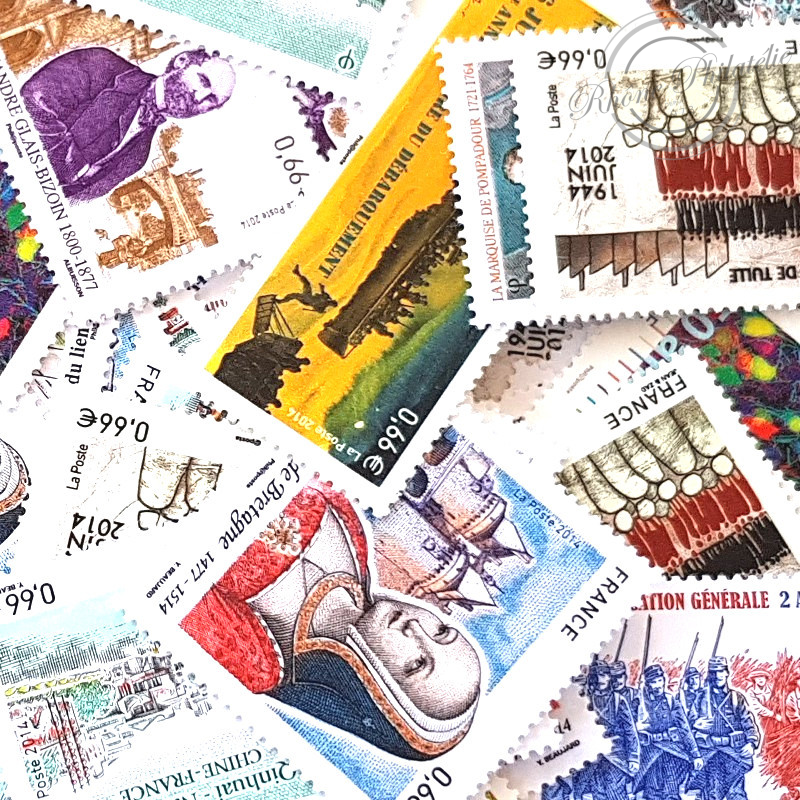 LOT DE 100 TIMBRES FRANCE NEUFS AFFRANCHISSEMENT 0.66 EUROS, SOUS FACIALE