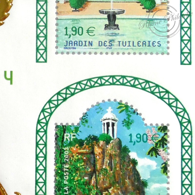 BLOC-FEUILLET N° 71 SALON DU TIMBRE 2004 JARDINS DE PARIS TIMBRES NEUFS**