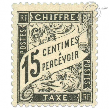 FRANCE TAXE N°16, 15C. TIMBRE NEUF**1882