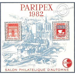 BLOC CNEP N°3A "PARIPEX 1982" FRANCE TIMBRES NEUFS "SALON PHILATELIQUE DE PARIS"