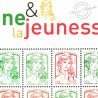 FEUILLE FRANCE F4774A TIMBRES "MARIANNE ET LA JEUNESSE" (2013) FEUILLE COMPLETE