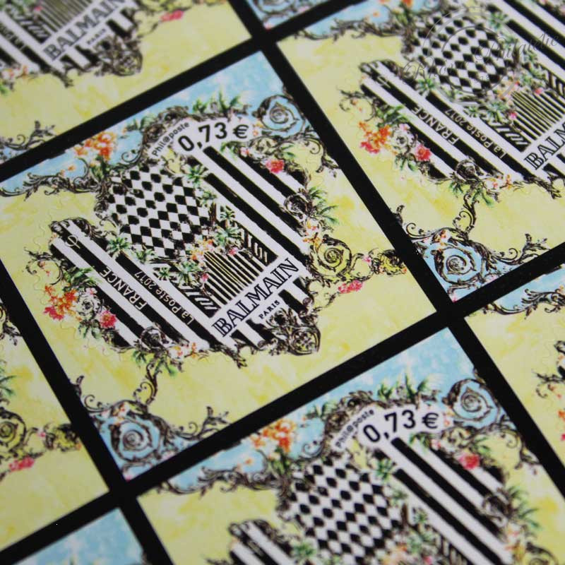 FEUILLE AUTOADHESIVE, CŒUR DE BALMAIN N°1372 TIMBRES**2017-LUXE