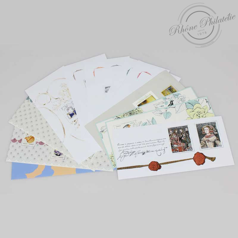 LOT DE BLOCS SOUVENIRS, SÉRIE COMPLÈTE DE 2018-LUXE