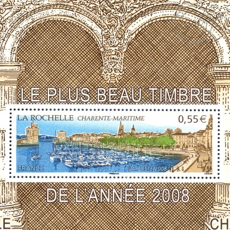 LOT DE 10 BLOCS SOUVENIRS N°_44 LA ROCHELLE 2009, BLISTER FERME